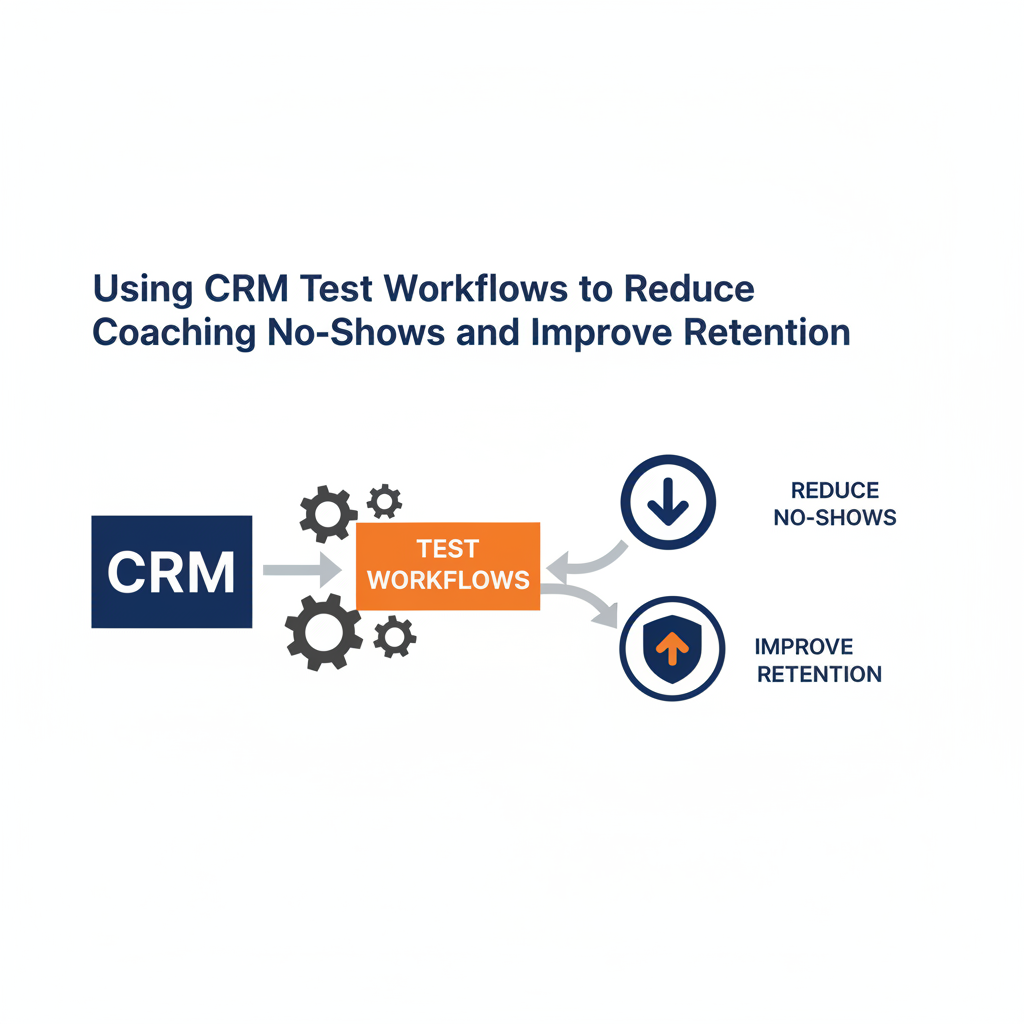 Using CRM Test Workflows to Reduce Coaching No-Shows and Improve Retention