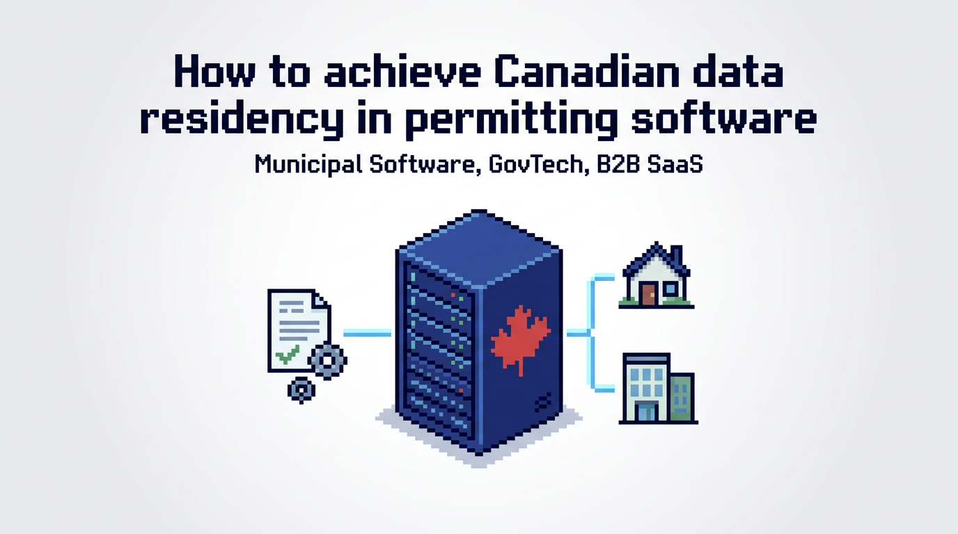 How to achieve Canadian data residency in permitting software