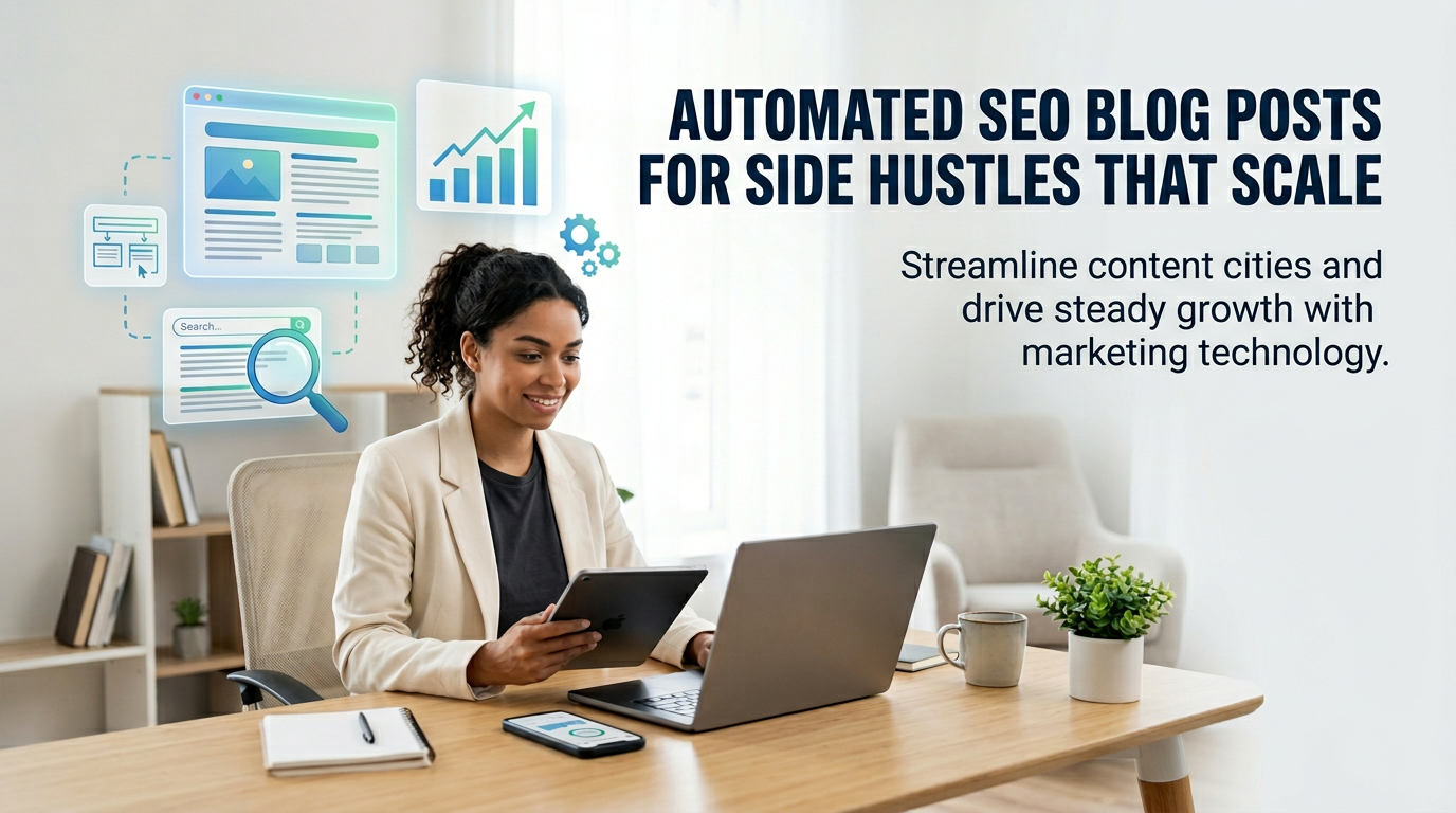 Automated SEO blog posts for side hustles that scale