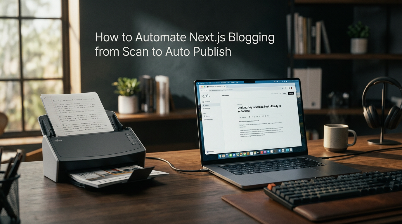 How to Automate Next.js Blogging from Scan to Auto Publish