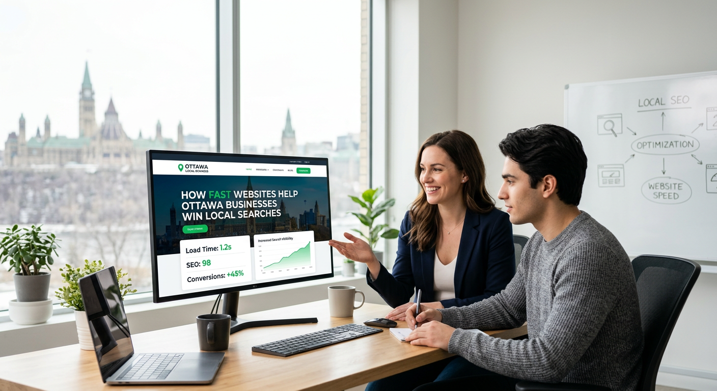 How fast websites help Ottawa businesses win local searches